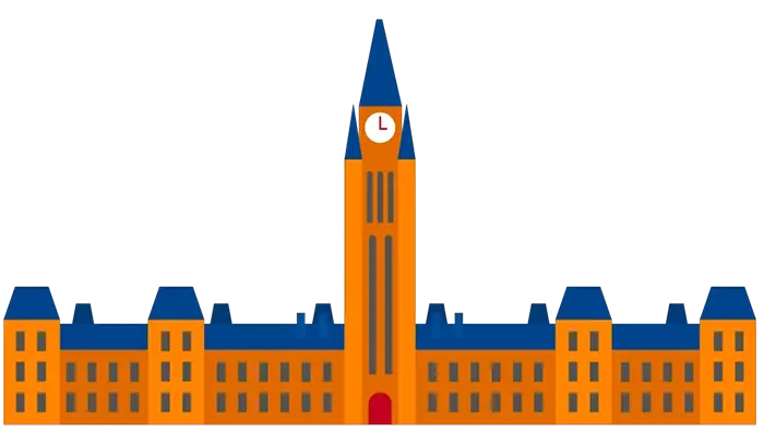 Canadian Parliament Building in Ottawa, Canada