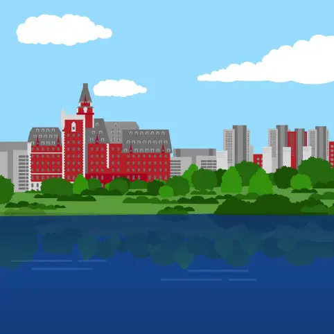 Image showing The Delta Bessborough Hotel, known as the Castle on the River