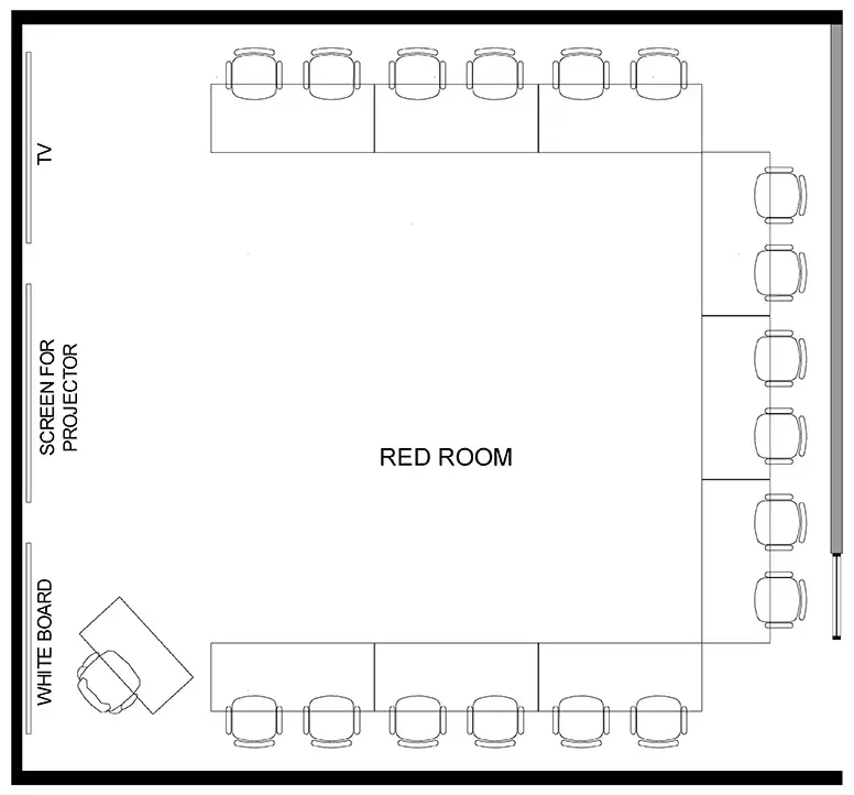 The conference Room or Boardroom layout
