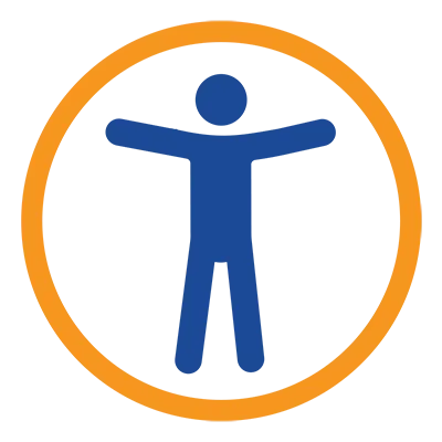 Multicolor accessibility logo